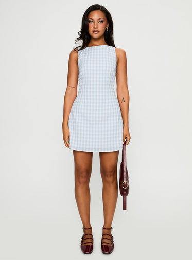 Blue Checkered Dresses Blue Checkered Dresses