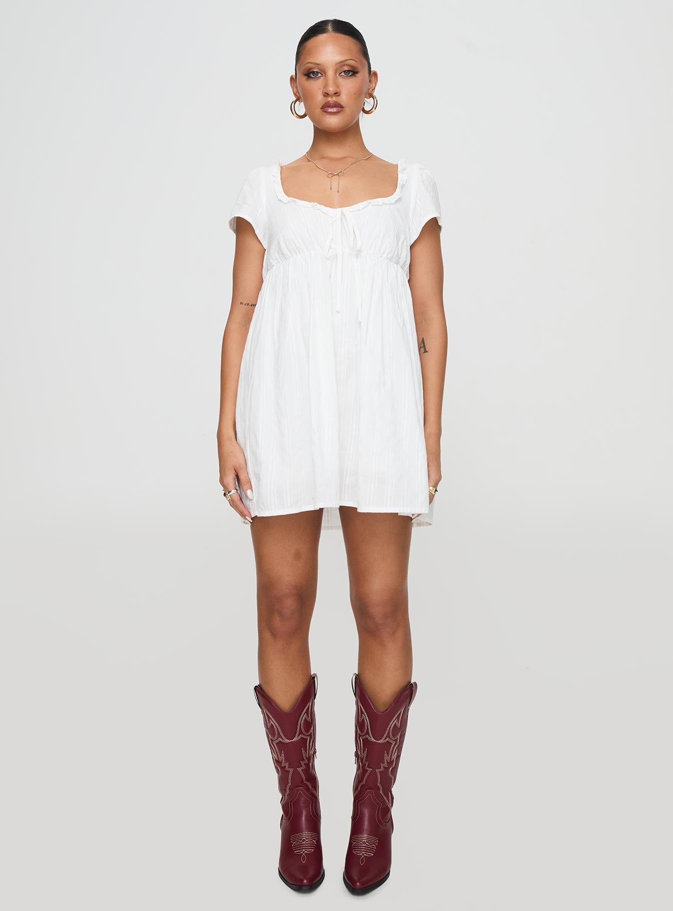 princess polly nicoletta mini dress Nicoletta Mini Dress Lemon