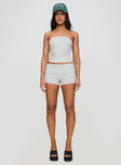 product Baseline Low Rise Rib Shorts Grey Marle Princess Polly Low Rise Shorts 