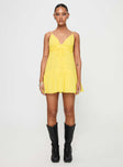 Dionne Mini Dress Lemon