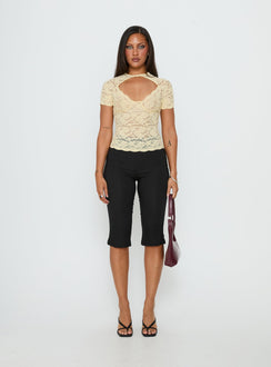 Giallo Lace Top Butter