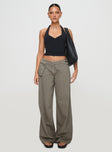 product Princess Polly High Waisted  Paltrow Cargo Pant Washed Brown