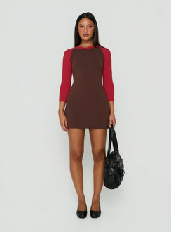 Kipp Raglan Rib V Neck Mini Dress Multi