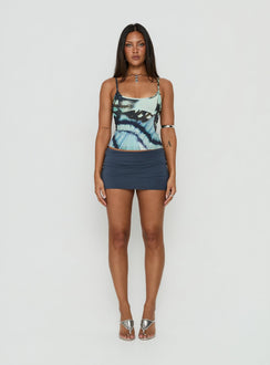 Full Focus Cami Top Blue Butterfly