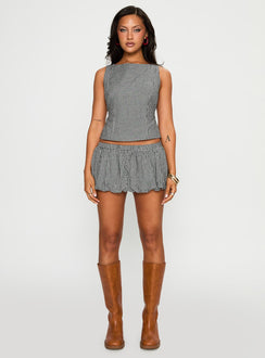 More My Jam Bubble Hem Set Black / White