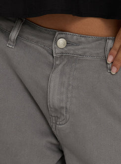 Hudsen Longline Cargo Shorts Charcoal Petite