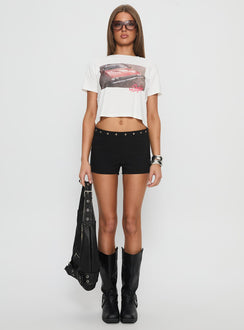 Dodge Girl Graphic Top White