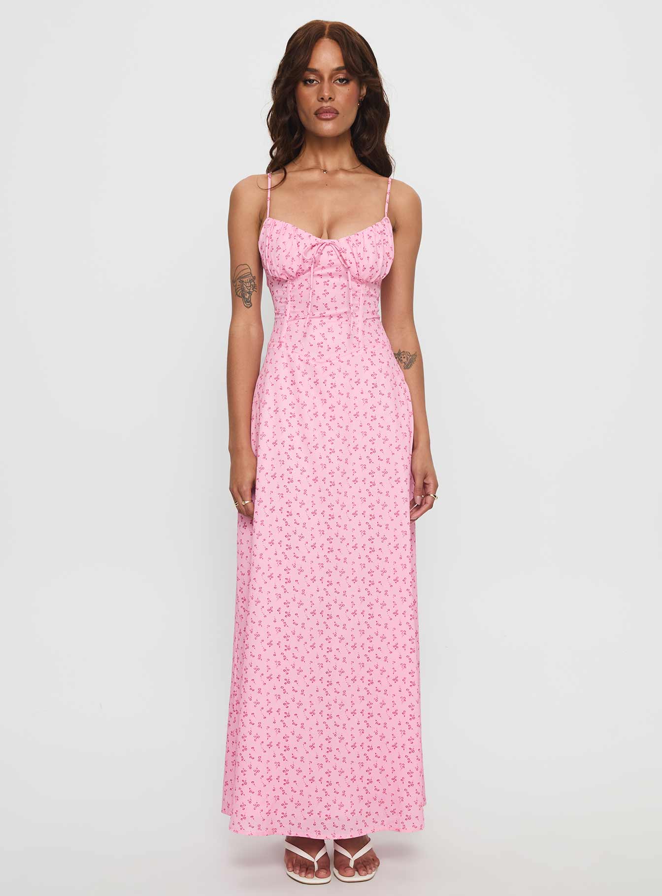 Members Only Maxi Dress Pink Floral | Princess Polly