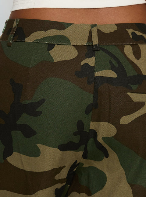 Vancer Longline Cargo Shorts Camo