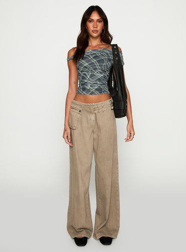 Sweet Embrace Off Shoulder Top Multi