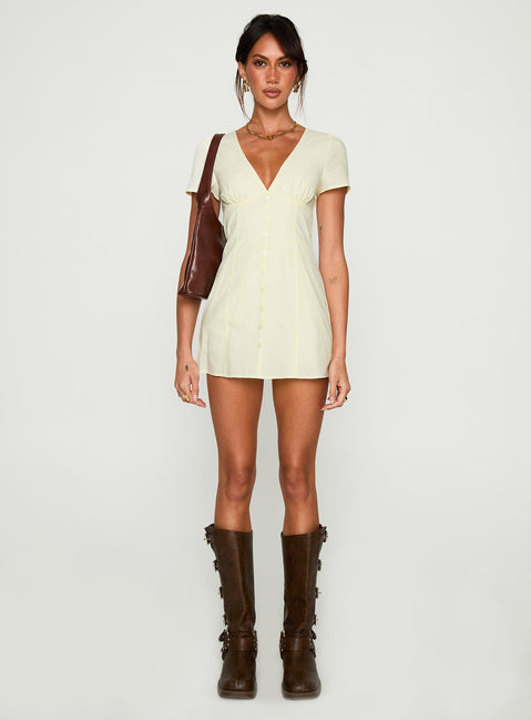 Loveliness Playsuit Lemon