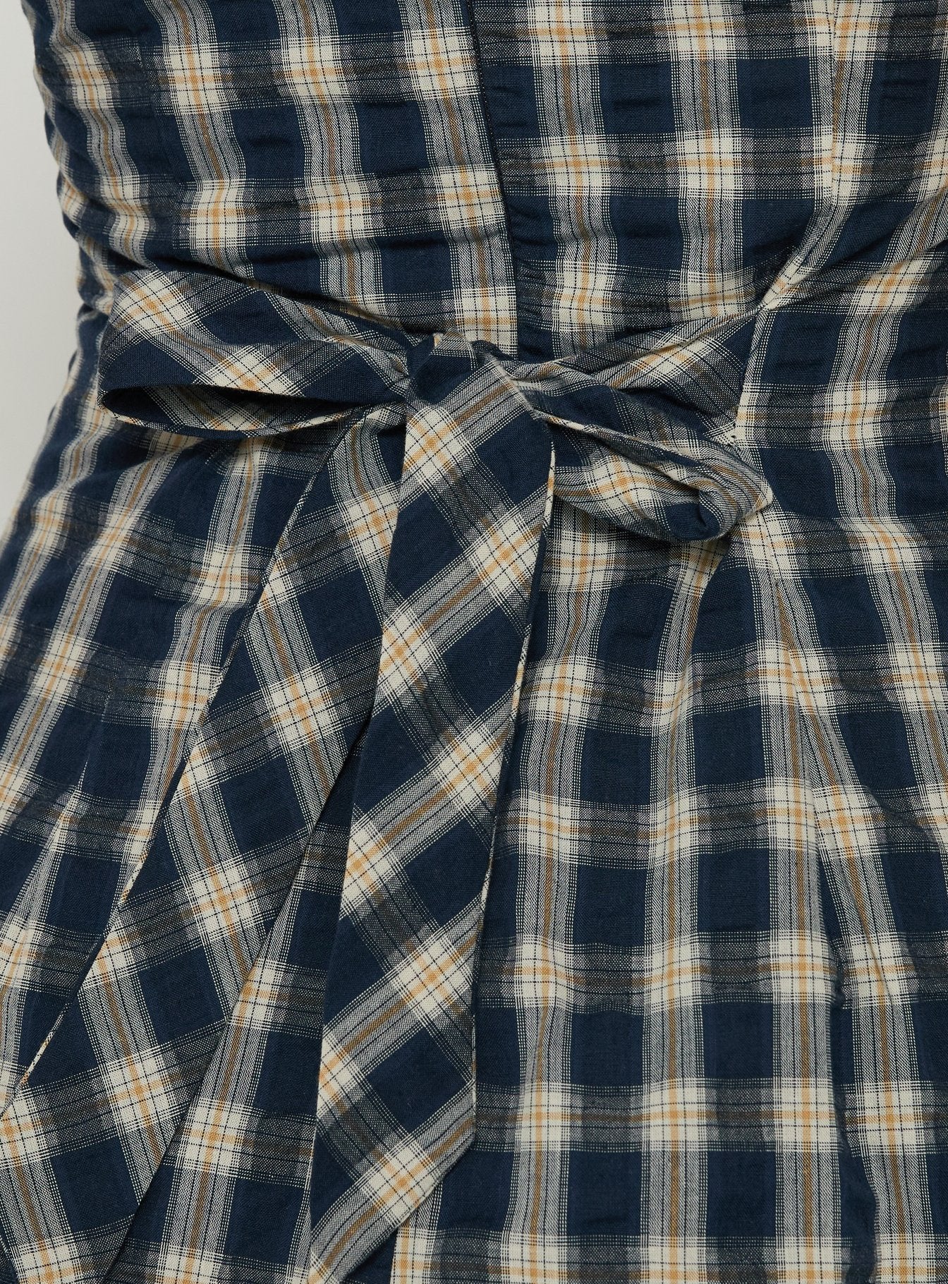Sweet Somethings Mini Dress Navy Check | Princess Polly