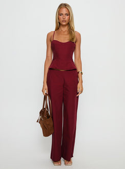 Kierstyn Corset Set Currant