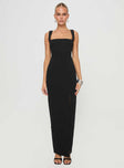 product Princess Polly Square Neck  Bombshell Maxi Dress Black