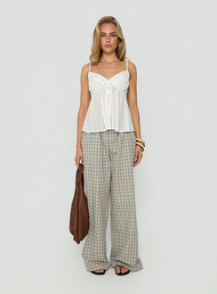 Lunea Concealed Waistband Pants Multi Check