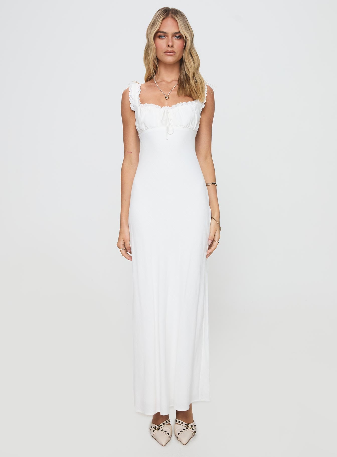 Lillette Maxi Dress | White | Womens | Princess Polly Lillette Maxi Dress | White | Womens | Princess Polly