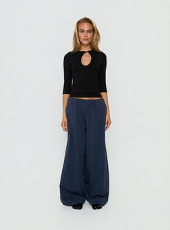 Lunea Concealed Waistband Pants Navy