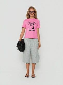 Sayllor Longline Sweat Shorts Grey Marle