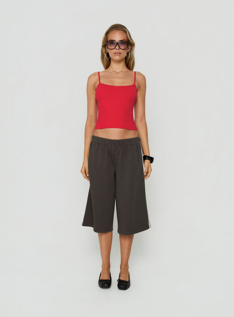 Sayllor Longline Sweat Shorts Iron Grey