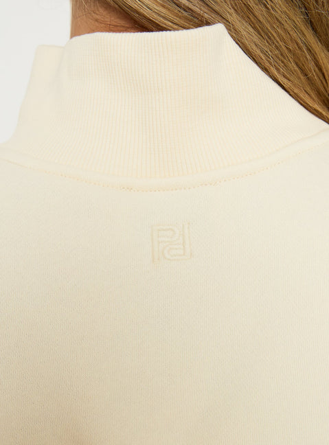 Anyya Funnel Neck Crew Jumper Cream