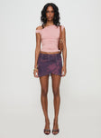   front view of model wearing Princess Polly Misteria Mini Skirt Multi Mini Skirts 