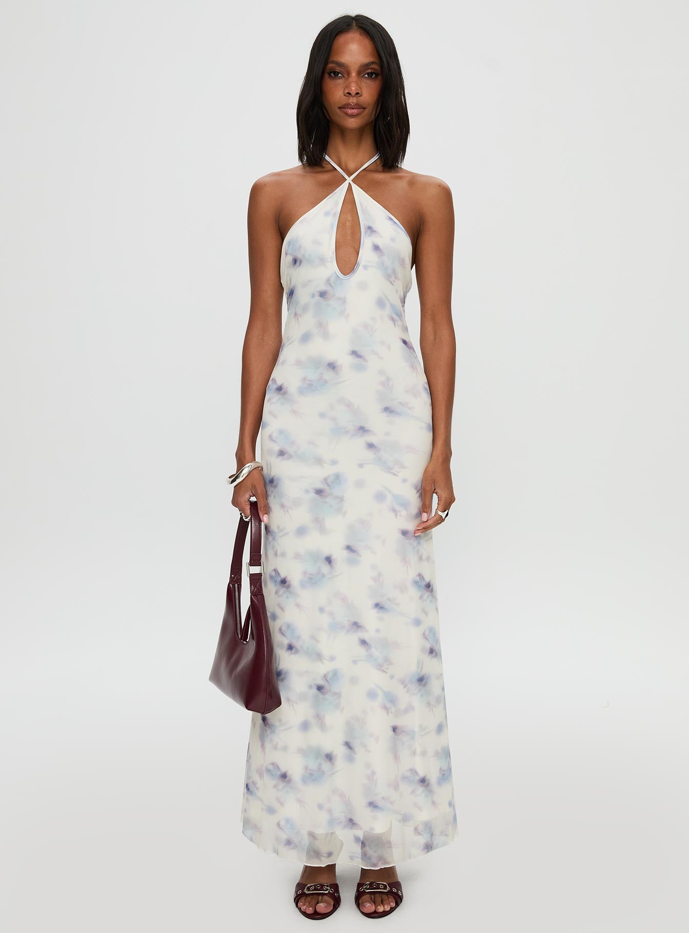 Walk On Water Halter Maxi Dress White | Princess Polly Walk On Water Halter Maxi Dress White | Princess Polly