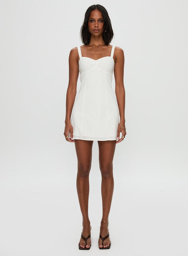 Summer Isles Mini Dress White