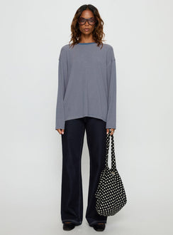 Avriana Long Sleeve Top Blue Stripe