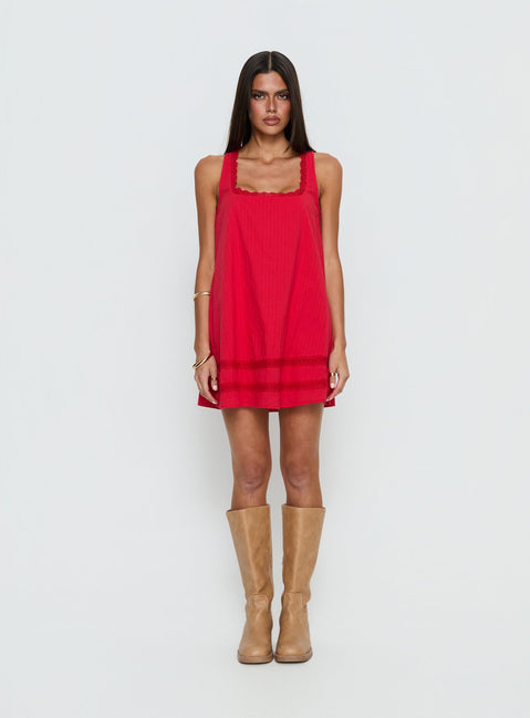 Alanah Mini Dress Red
