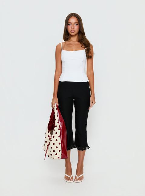 Elanah Structured Cami Top White