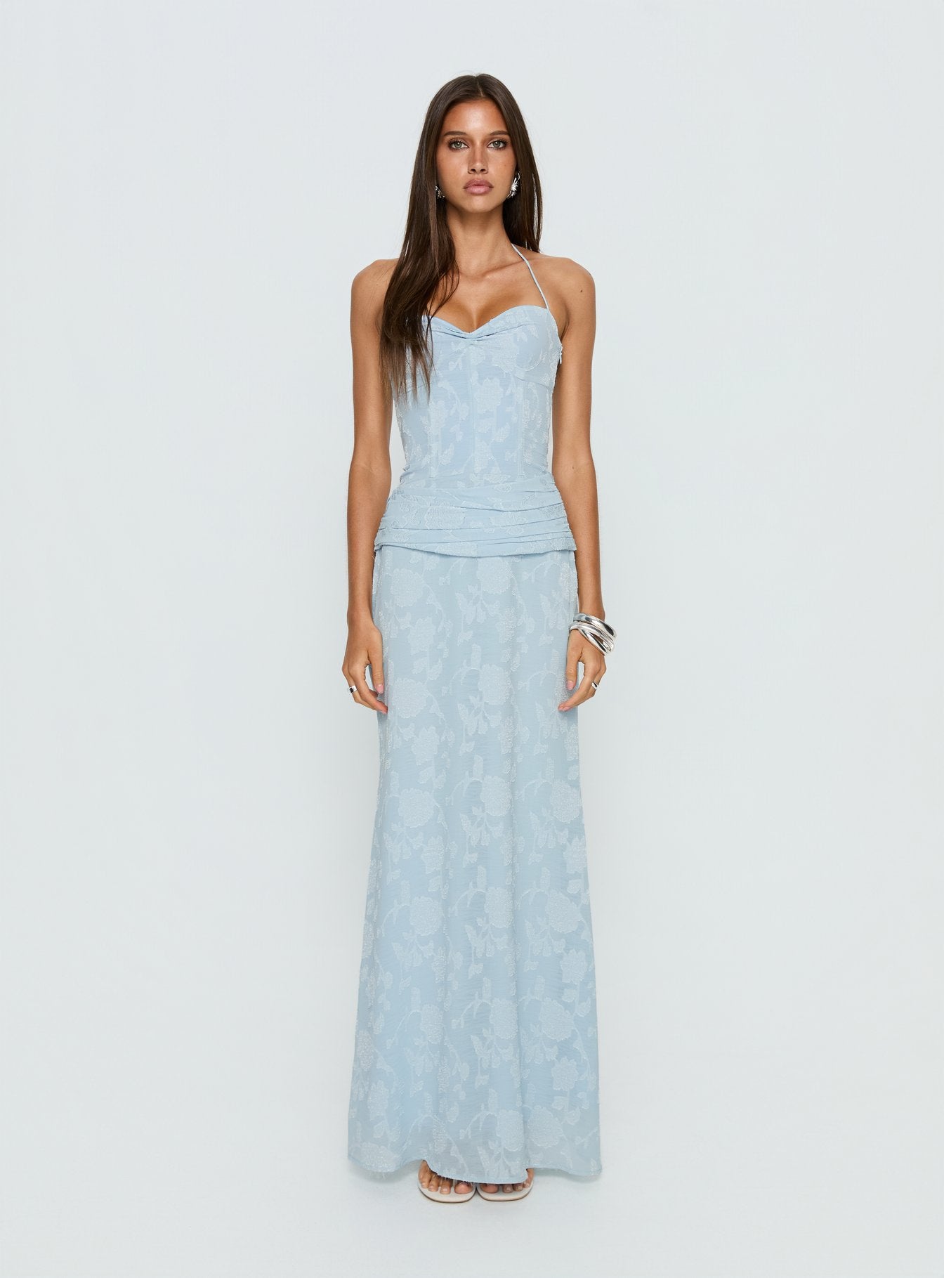 Love from Portofino Corset Maxi Dress Blue | Princess Polly Love from Portofino Corset Maxi Dress Blue | Princess Polly
