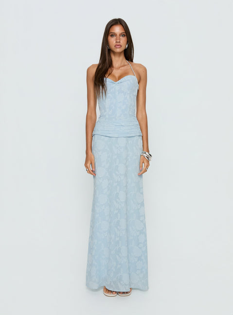 Love from Portofino Corset Maxi Dress | Blue | Womens | Princess Polly Lower Impact Love from Portofino Corset Maxi Dress | Blue | Womens | Princess Polly Lower Impact