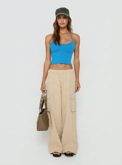 Scarletta Ultra Wide Cargo Pants Natural