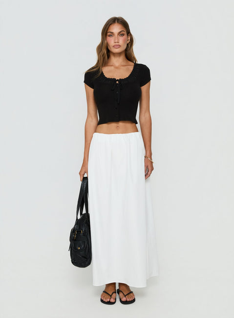 Kaliyah Layered Button Down Top Black