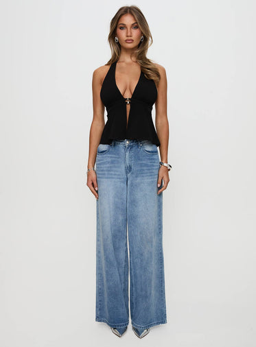 Brealle Halter Top Black