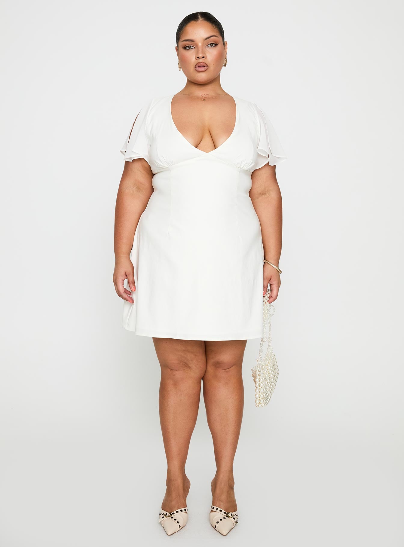 Florie Corset Mini Dress White Curve | Princess Polly Florie Corset Mini Dress White Curve | Princess Polly