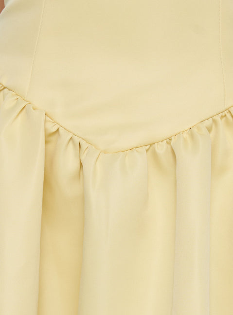 Allyza Drop Waist Strapless Maxi Dress Yellow | Princess Polly Allyza Drop Waist Strapless Maxi Dress Yellow | Princess Polly