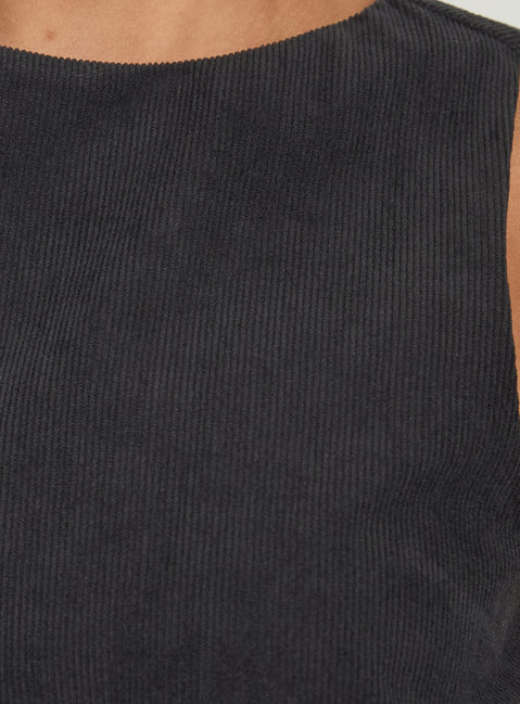 Yumiko Corduroy Romper Slate