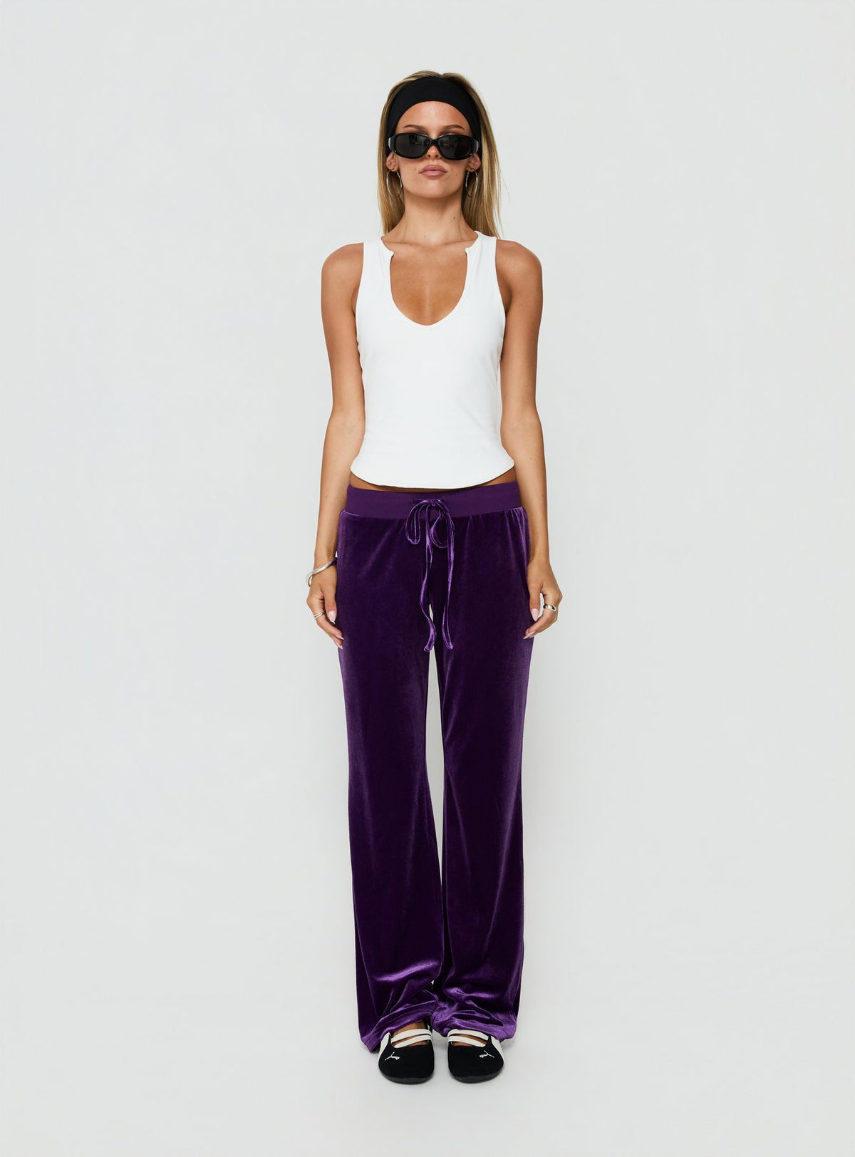 Alba Track Pant Plum