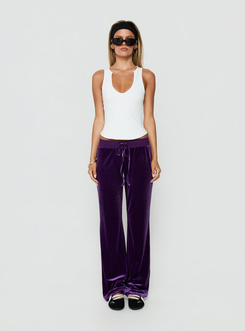 Alba Track Pant Plum