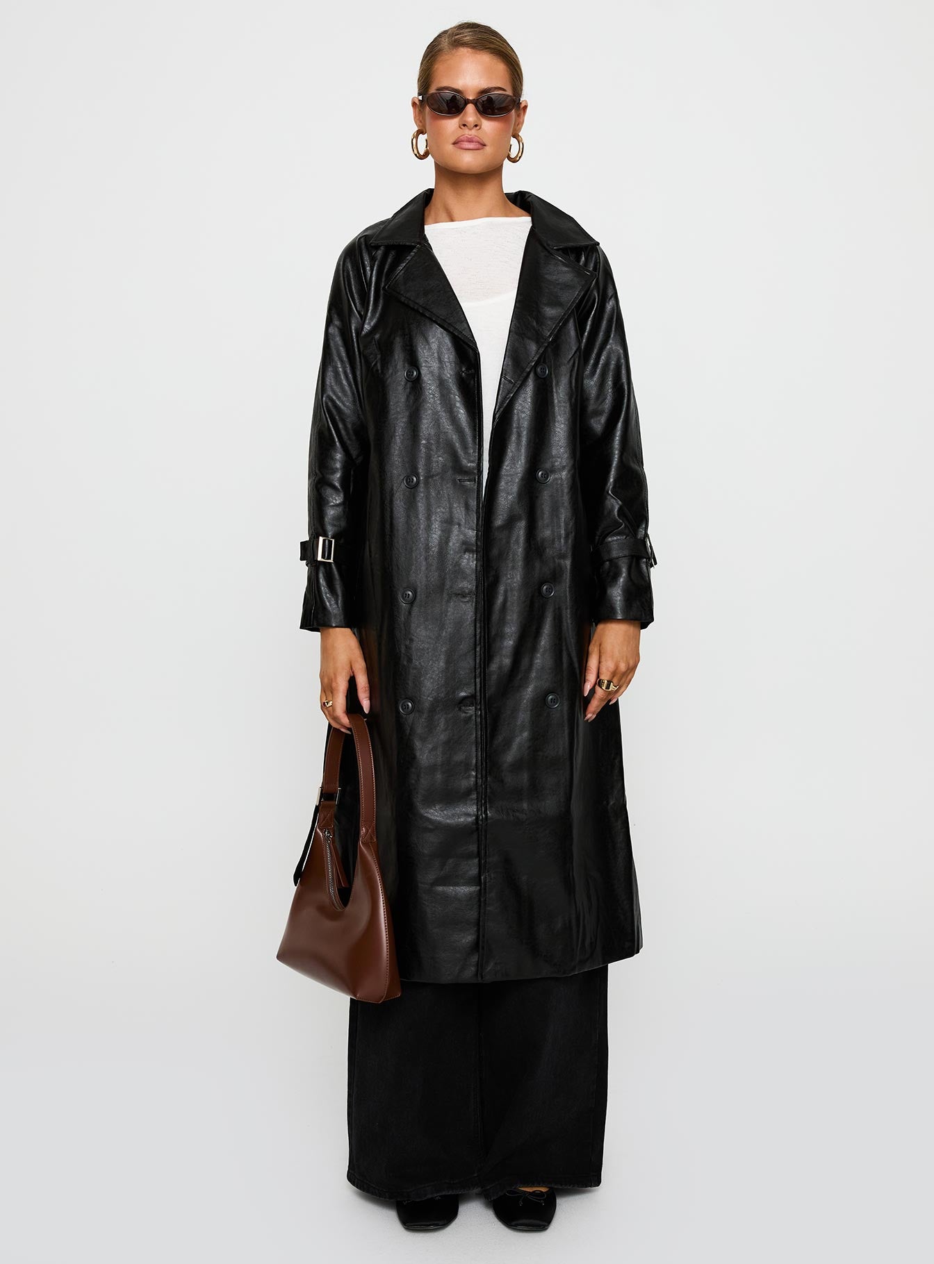 即日発送6(ROKU) FAKE LEATHER BOA JACKET COAT 6（ロク）の「＜6(ROKU)＞FAKE LEATHER×BOA ZIP BLOUSON/ブルゾン