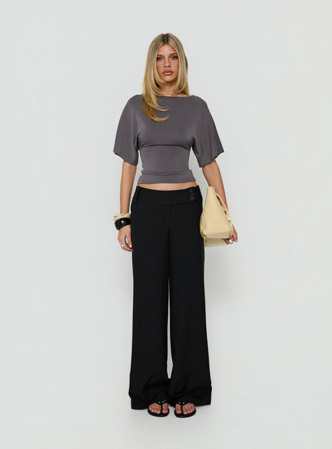 Cedars Low Rise Pant Black