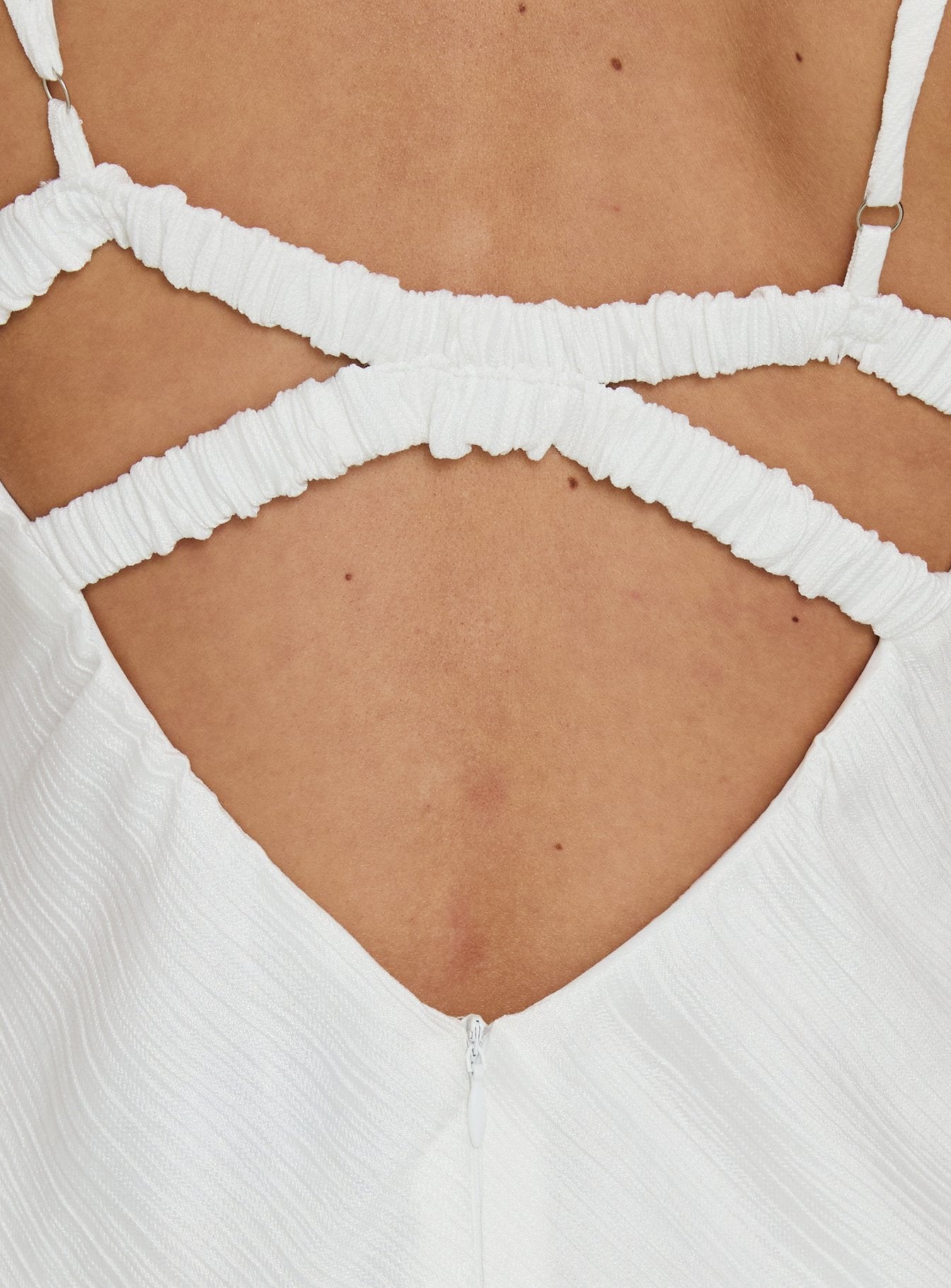 balconette maxi dress Makaia Balconette Maxi Dress White