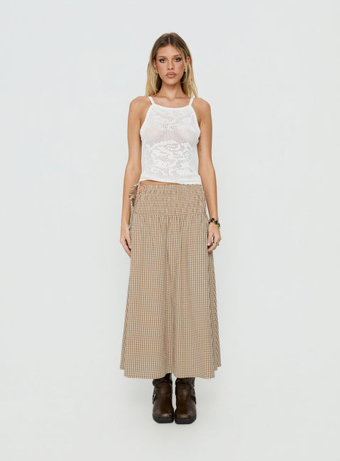 Moon Glow Lace Crochet Cami Top Cream