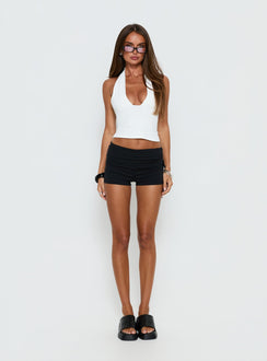 Daily Define Halter Tank Top White