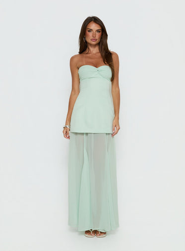 Green Strapless Dresses Green Strapless Dresses