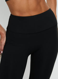 Energize Active Invisible Scrunch Flare Leggings Black