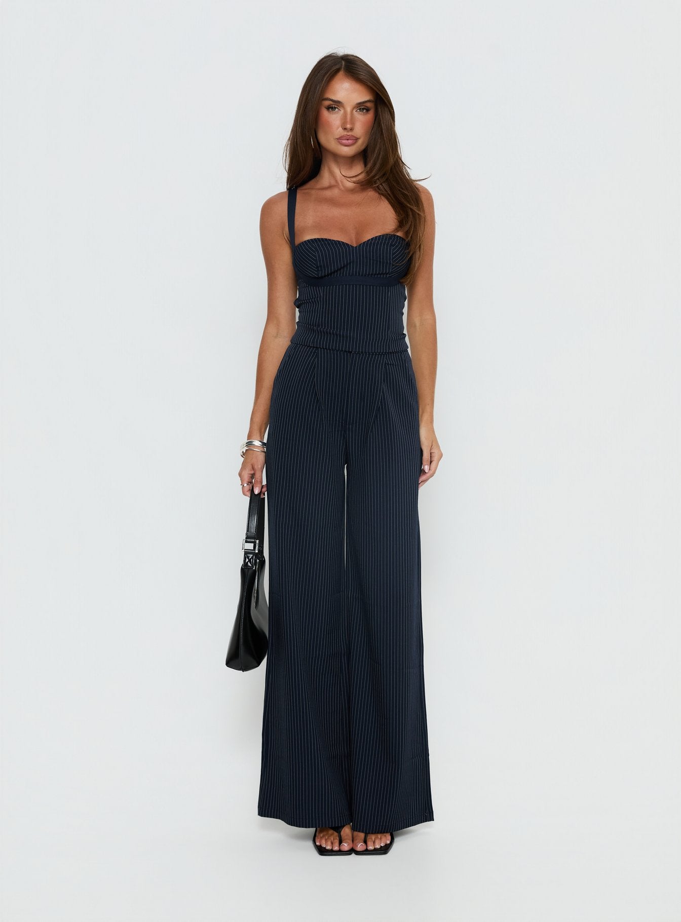 Briana Set Pinstripe | Navy | Womens | Princess Polly Briana Set Pinstripe | Navy | Womens | Princess Polly