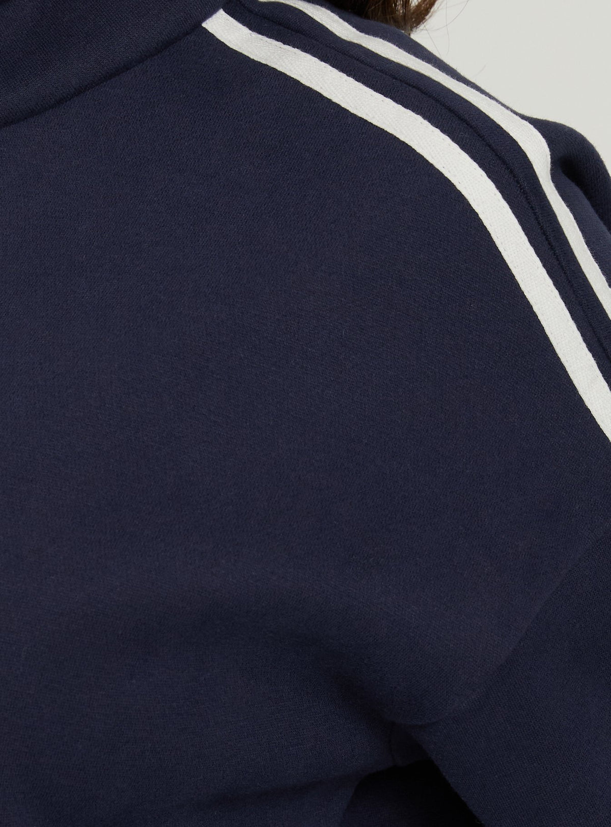 Keeran Funnel Neck Fleece Jumper Navy / White