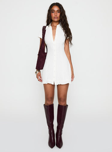 Covey Mini Dress White